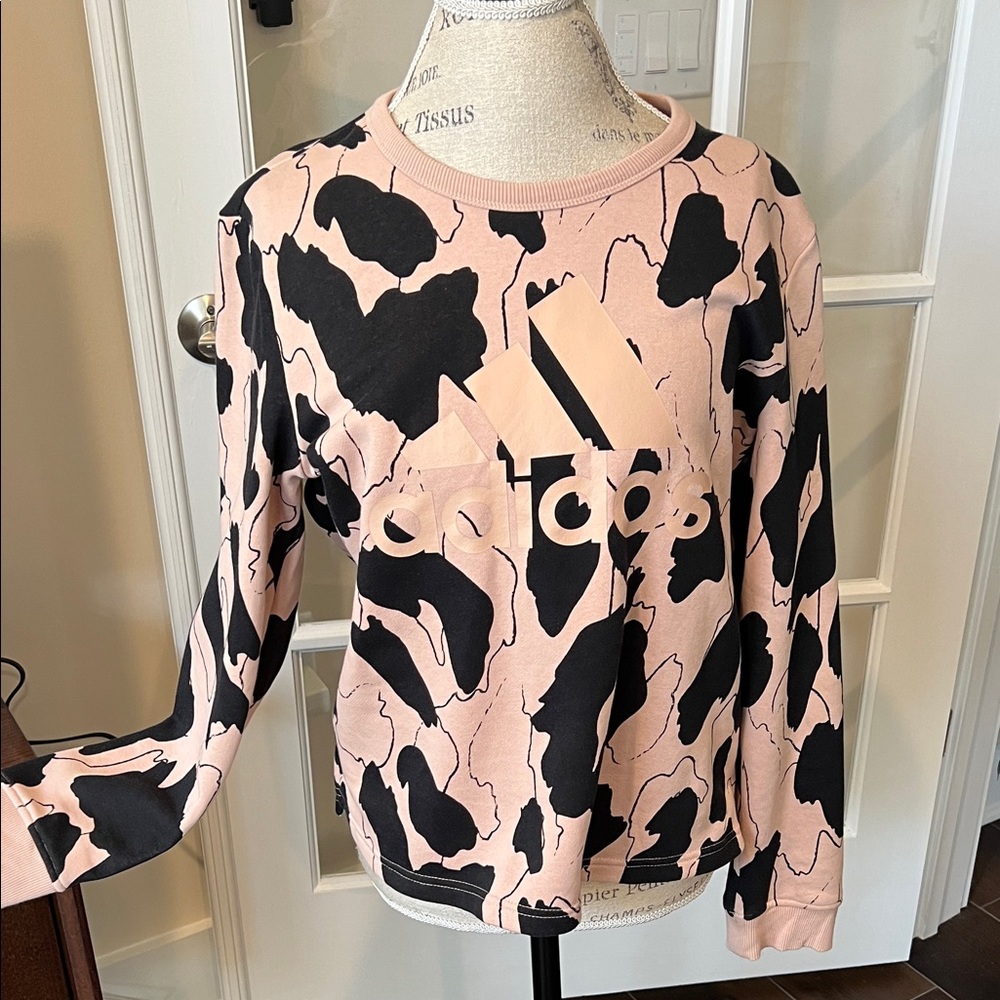 Ladies, Adidas, print sweatshirt.